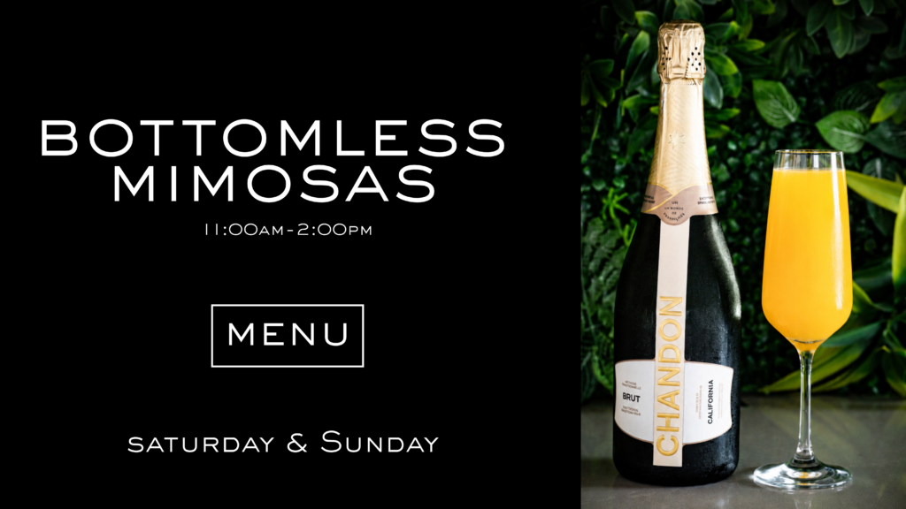 Bottomless Mimosa menu